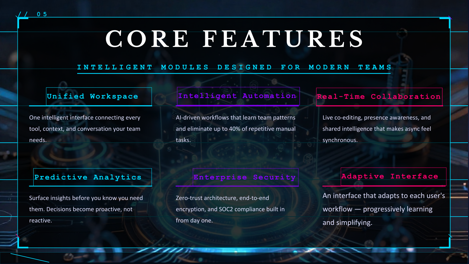 NEXUS AI – Next Generation App Pitch Deck | Futuristic Canva Template + 3 Instagram Posters | Startup AI Presentation Kit